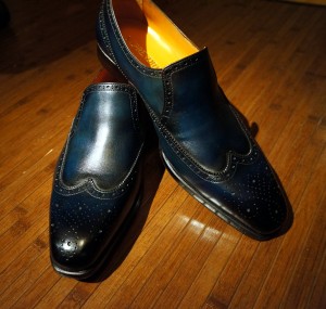 Navy shoes